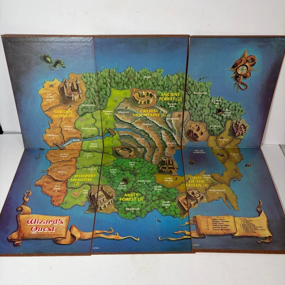 Vintage Wizard's Quest The Avalon Hill Company Board Game 1979 Fantasy Strategy